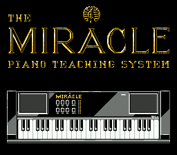 The Miracle Piano Teaching System title screenshot